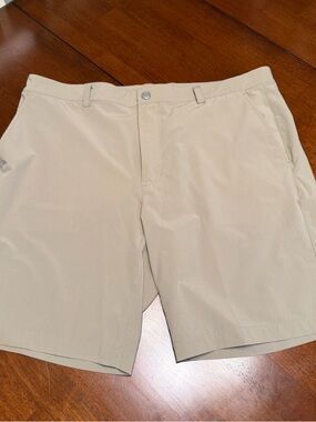 Vineyard Vines Performance Fairway Shorts Brown Stretch Golf Men's 38x9